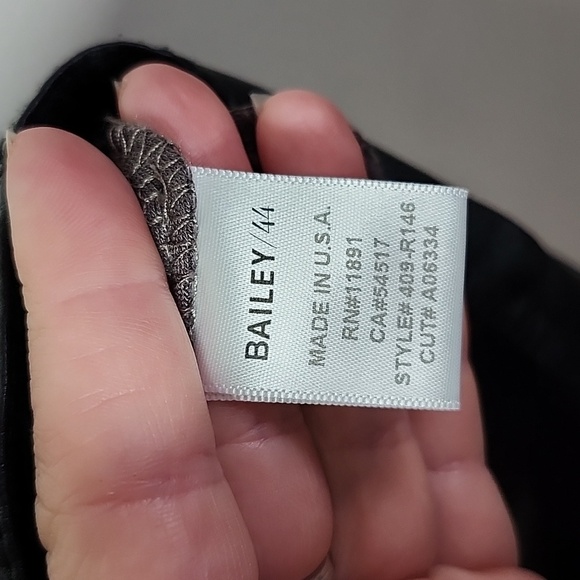 Revolve Bailey 44 American in Paris Knit Faux Leather Dress Taupe & Black Small - Picture 6 of 8